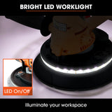 NNEMB 180mm 850W Handheld Drywall Sander, Electric Dry Wall Sanding Machine, with Automatic Vacuum System, LED Worklight, 6x Sanding Discs
