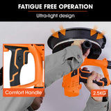 NNEMB 180mm 850W Handheld Drywall Sander, Electric Dry Wall Sanding Machine, with Automatic Vacuum System, LED Worklight, 6x Sanding Discs
