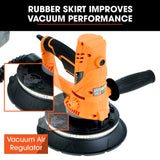 NNEMB 180mm 850W Handheld Drywall Sander, Electric Dry Wall Sanding Machine, with Automatic Vacuum System, LED Worklight, 6x Sanding Discs