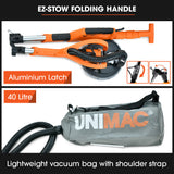NNEMB 225mm 750W Telescopic Long Reach Dry Wall Sander Kit, Foldable, Vacuum System, LED Worklight, 6x Sanding Discs