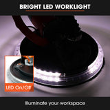 NNEMB 225mm 750W Telescopic Long Reach Dry Wall Sander Kit, Foldable, Vacuum System, LED Worklight, 6x Sanding Discs