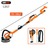 NNEMB 225mm 750W Telescopic Long Reach Dry Wall Sander Kit, Foldable, Vacuum System, LED Worklight, 6x Sanding Discs