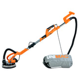 NNEMB 225mm 750W Telescopic Long Reach Dry Wall Sander Kit, Foldable, Vacuum System, LED Worklight, 6x Sanding Discs