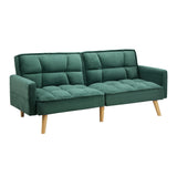 NNEED Sofa Bed Velvet 3-Seater Green
