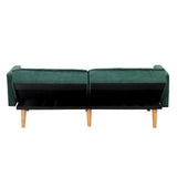 NNEED Sofa Bed Velvet 3-Seater Green