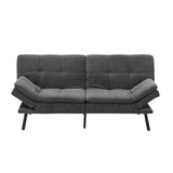 NNEED Sofa Bed Convertible Polyester 3-Seater Grey