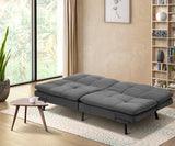 NNEED Sofa Bed Convertible Polyester 3-Seater Grey