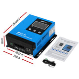 NNEDSZ 60A MPPT Solar Charge Controller Auto 12V/24V/36V/48V Battery Regulator