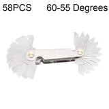 Stainless Steel Thread Gauge - 58 Pcs Metric & British 60 Degree & 55 Degree-1915197474457391112