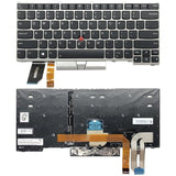 Lenovo Thinkpad E480 L480 L380 T480S Backlit Keyboard - Silver-1915196599672377344