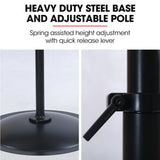 NNEMB 30' 762mm 300W Industrial Pedestal Fan, Large, Commercial, Heavy-duty, 3 Speed, EESS Certified
