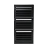 NNEED Shoe Storage Cabinet 3 Doors 45 Pairs Black