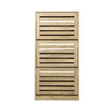 NNEED Shoe Storage Cabinet 3 Compartments with Rows Wooden