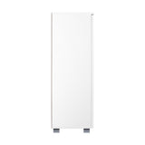 NNEED Shoe Storage Cabinet Slatted Doors Adjustable Shelves White