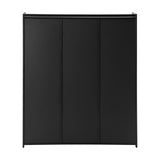 NNEED Shoe Storage Cabinet 3 Doors Rattan Style