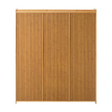 NNEED Shoe Cabinet with 3 Rattan Doors 6 Shelves