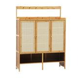 NNEED Shoe Storage Cabinet 3 Door with Hanging Hooks