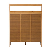 NNEED Shoe Storage Cabinet 3 Door with Hanging Hooks