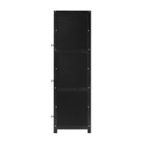 NNEED Shoe Storage Cabinet 3 Flip-up Rattan Doors