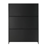 NNEED Shoe Storage Cabinet 3 Flip-up Rattan Doors