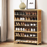 NNEED Shoe Storage Cabinet 3 Flip-up Doors Brown