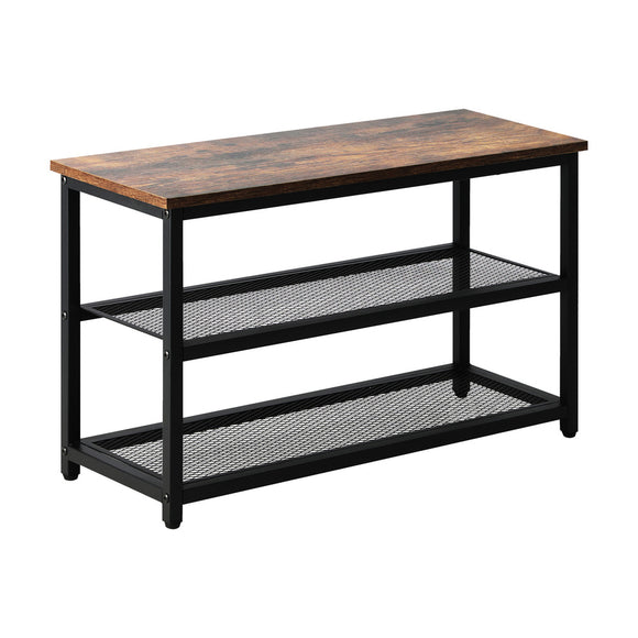 NNEED Shoe Storage Bench with 2-Tier Mesh Shelf