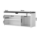NNEED Shoe Storage Bench with PU Padded Seat