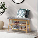 NNEED Shoe Storage Bench Bamboo 70cm