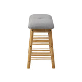 NNEED Shoe Storage Bench Bamboo 70cm