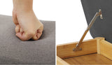 NNEED Shoe Storage Bench Bamboo 70cm