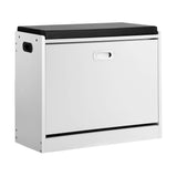 NNEED Shoe Storage Bench with PU Seat 0.6M White