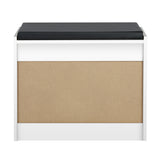 NNEED Shoe Storage Bench with PU Seat 0.6M White
