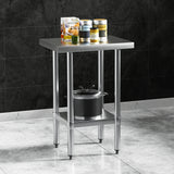 NNEDSZ Cefito Stainless Steel Kitchen Benches Work Bench 610x457mm 430