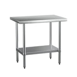 NNEDSZ Cefito Stainless Steel Kitchen Benches Work Bench 910x610mm 430