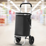 NNEDSZ Emajin Shopping Trolley Cart Foldable 45KG Black
