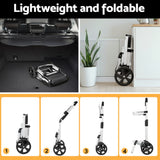 NNEDSZ Emajin Shopping Trolley Cart Foldable 45KG Black