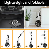 NNEDSZ Emajin Shopping Trolley Cart 45KG Foldable Grey