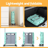 NNEDSZ Emajin Shopping Trolley Cart 75L Foldable Green