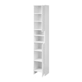 NNEED Bathroom Cabinet Tall Slim White