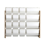 NNEED 16 Bins 4-Tier Kids Toy Organiser Storage Rack