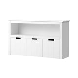 NNEED Wooden Kids Storage Cabinet With Portable Box