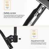 Adjustable Single Screen Tv Wall / Ceiling Mount - 26-60 Inch 0.5-1M Range-1915198431543037956