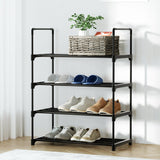 NNEDSZ Artiss Shoe Rack Cabinet Stackable 4-tier 12 Pairs Black