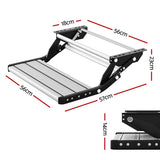 NNEDSZ Caravan Step Pull Out Step Single Aluminium 200KG