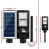 NNEDSZ Leier 160 LED Solar Street Light 120W Flood Motion Sensor Remote Outdoor Wall Lamp x2