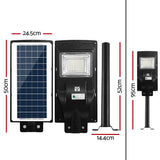 NNEDSZ Leier 80 LED Solar Street Light 90W Flood Motion Sensor Remote Outdoor Wall Lamp x2