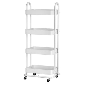 NNEDSZ Storage Trolley Kitchen Cart 4 Tiers White