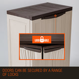 NNEMB 91cm Lockable Outdoor Storage Cabinet