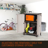 NNEMB 91cm Lockable Outdoor Storage Cabinet