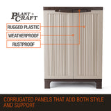 NNEMB 91cm Lockable Outdoor Storage Cabinet